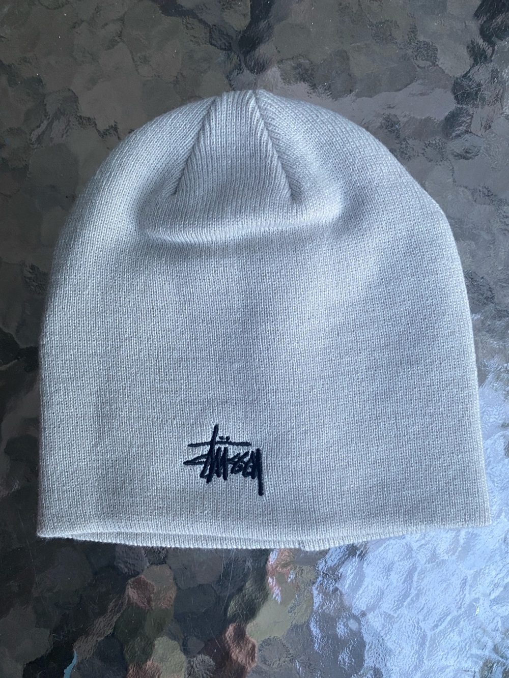 🆕 Stüssy Beanie BASIC STÜSSY SKULLCAP Unisex NWT Silver Gray